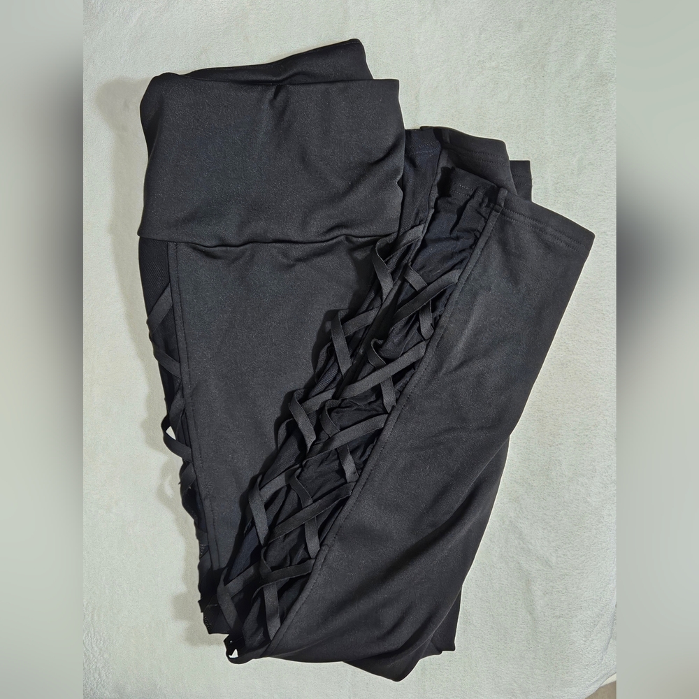 Black sexy mesh leggings